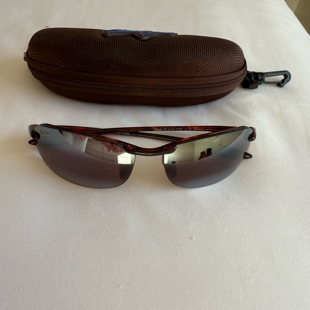 Maui Jim Sunglasses with Brown Frame and Case